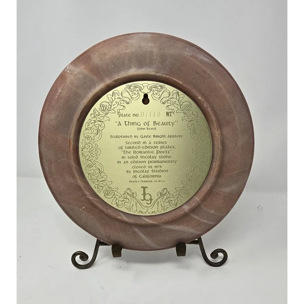 Vtg incolay plate 